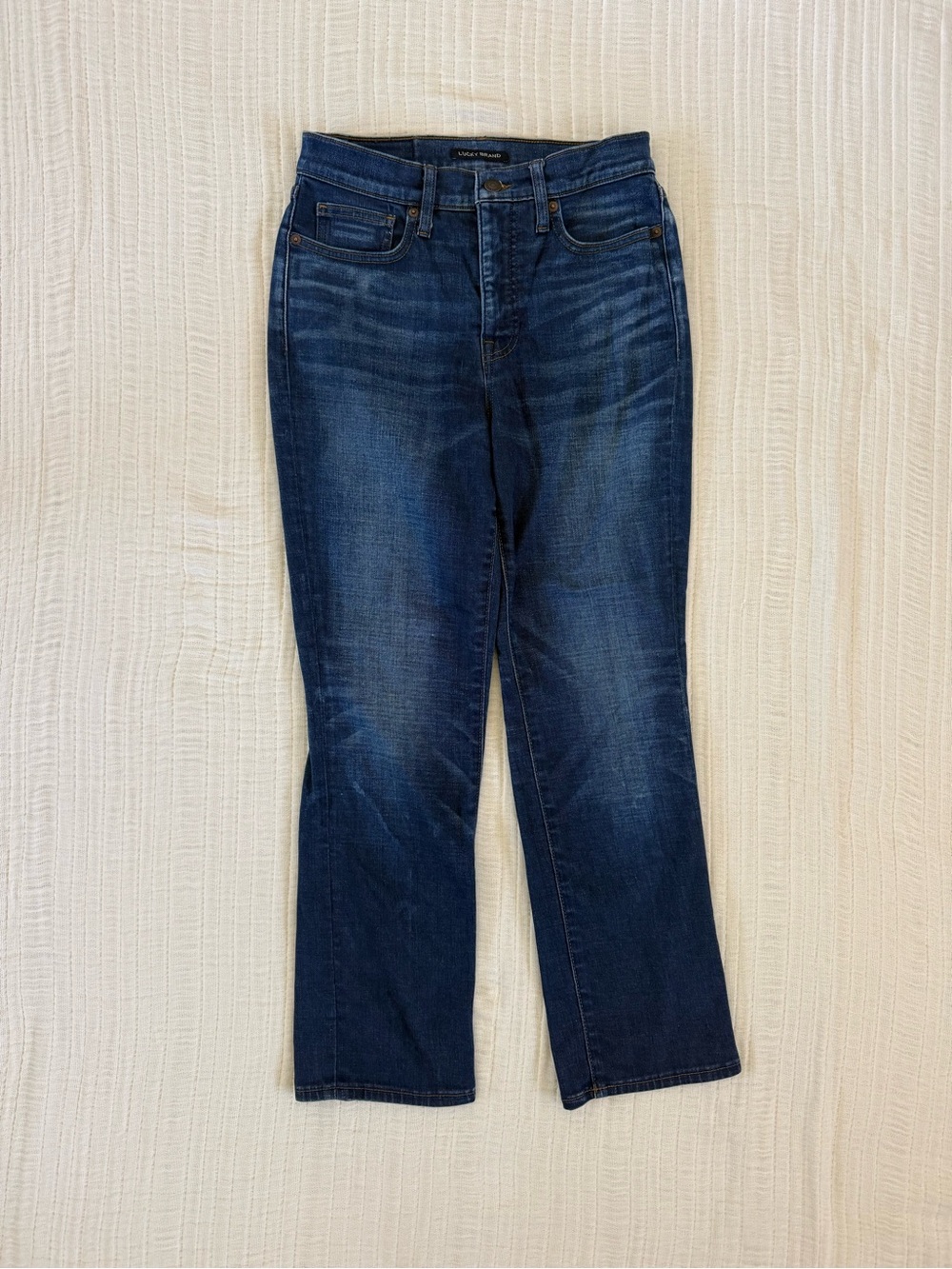 Lucky Brand Zoe High Rise Straight Jeans Size 8/29 Dark Wash